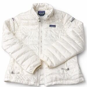 Patagonia Women's  Down Sweater Jacket M 84683 Cream Lightweight‎ Puffer